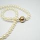 Per Borup; Clasp of 14k gold with pearls Per Borup; Clasp of 14k gold with pearls